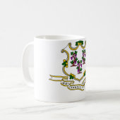 Connecticut-Wappen Kaffeetasse (Vorderseite Links)