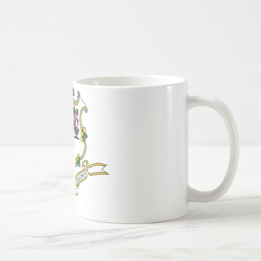 Connecticut-Wappen Kaffeetasse (Rechts)