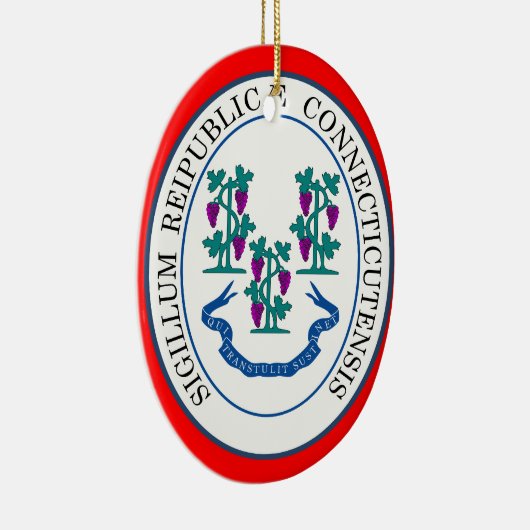 Connecticut Weihnachtsschmuck* Keramikornament (Rechts)