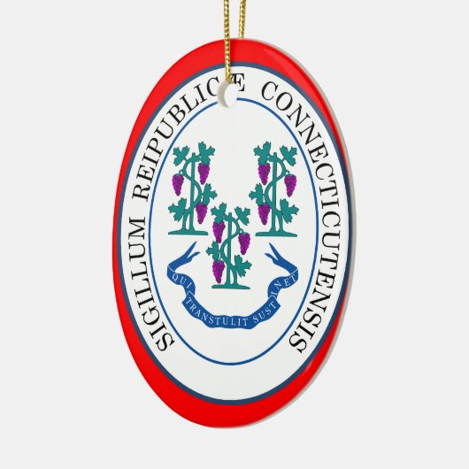 Connecticut Weihnachtsschmuck* Keramikornament (Links)