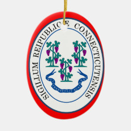 Connecticut Weihnachtsschmuck* Keramikornament