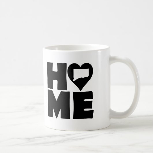 Connecticut Zuhause Heart Staat Tasse oder Travel (Rechts)