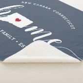 Connecticut Zuhause Staaten Personalisiert Sherpadecke (3/4)
