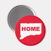 Connecticut Zuhause weg vom Staat Kühlschrankmagne Magnet (Vorderseite/Rückseite)