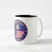 Connecticut Zweifarbige Tasse (VorderseiteRechts)