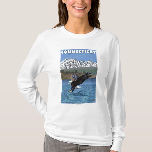 ConnecticutEagle Fischen T-Shirt (Vorderseite)