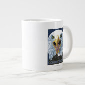 ConnecticutEagle herauf nahes Jumbo-Tasse (Vorderseite Rechts)