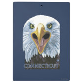 ConnecticutEagle herauf nahes Klemmbrett (Rückseite)