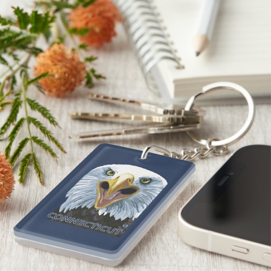 ConnecticutEagle herauf nahes Schlüsselanhänger (Vorderseite rechts)