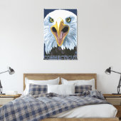 ConnecticutEagle Up Nah Leinwanddruck (Insitu (Schlafzimmer))
