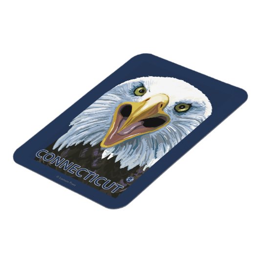 ConnecticutEagle Up Nah Magnet (Linke Seite)