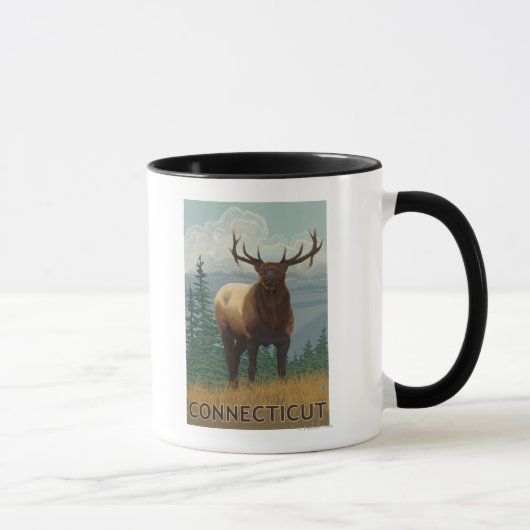 ConnecticutElk-Szene Tasse (Rechts)