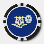 Connecticuter Flag & Seal, Connecticut Pokerchips (Vorderseite)