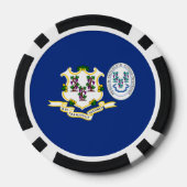 Connecticuter Flag & Seal, Connecticut Pokerchips (Rückseite)