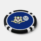 Connecticuter Flag & Seal, Connecticut Pokerchips (Einzeln)