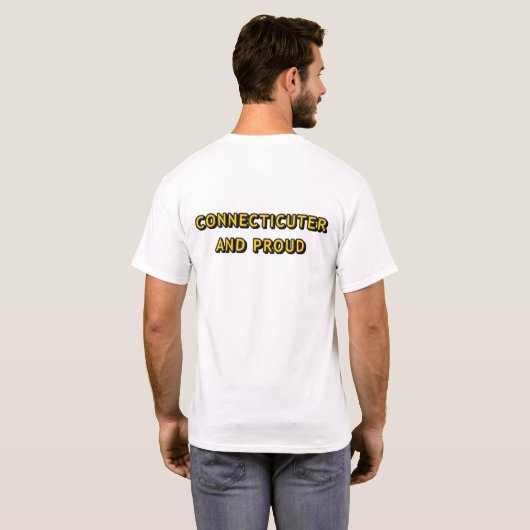 Connecticuter und Proud Simple Shirt (Schwarz voll)