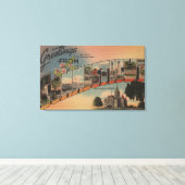 ConnecticutGroße BuchstabenszenenConnecticut Leinwanddruck (Insitu (Holzboden))