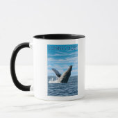 ConnecticutHumpback Whale Scene Tasse (Links)