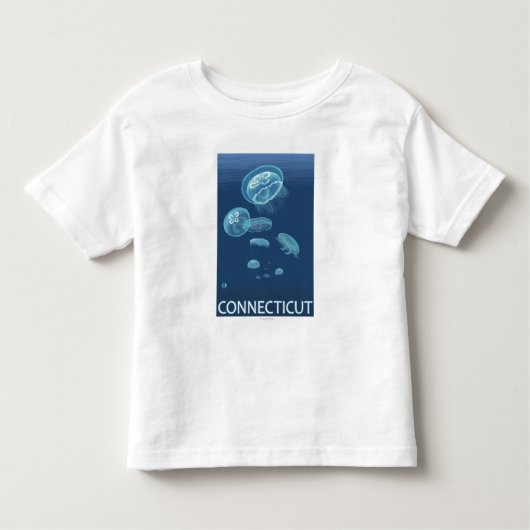 ConnecticutJellyfish Szene Kleinkind T-shirt (Vorderseite)