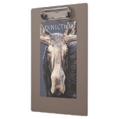 ConnecticutMoose herauf nahes Klemmbrett (Links)