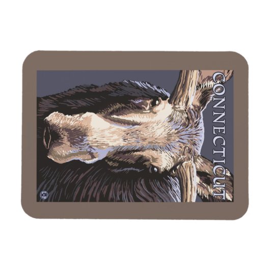 ConnecticutMoose Nah Magnet (Horizontal)