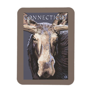 ConnecticutMoose Nah Magnet