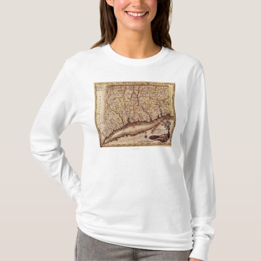 ConnecticutPanoramic MapConnecticut 2 T-Shirt (Vorderseite)