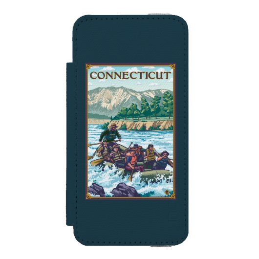 ConnecticutRiver, das Szene flößt Incipio iPhone Geldbeutel-Hülle (Folio Vorderseite)