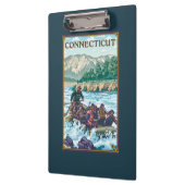 ConnecticutRiver, das Szene flößt Klemmbrett (Links)