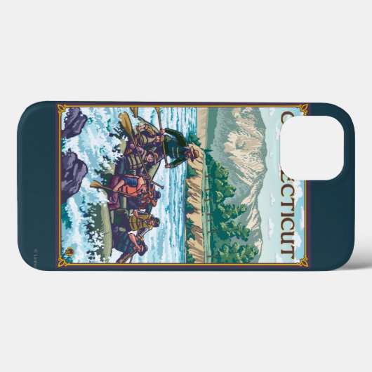 ConnecticutRiver-Rafting-Szene Case-Mate iPhone Hülle (Rückseite (Horizontal))