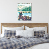 ConnecticutRiver-Rafting-Szene Leinwanddruck (Insitu (Schlafzimmer))