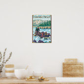 ConnecticutRiver-Rafting-Szene Poster (Küche)