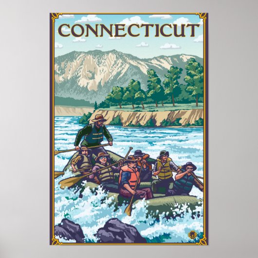 ConnecticutRiver-Rafting-Szene Poster (Vorne)