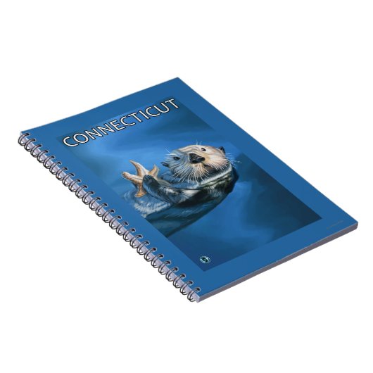 ConnecticutSea Otter Scene Notizblock (Rechte Seite)