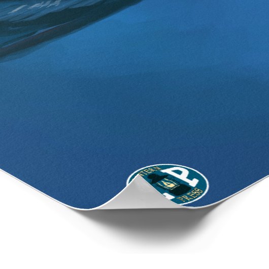 ConnecticutSea Otter Scene Poster (Ecke)