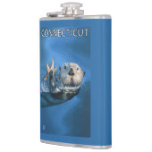 ConnecticutSea Otter-Szene Flachmann (Links)