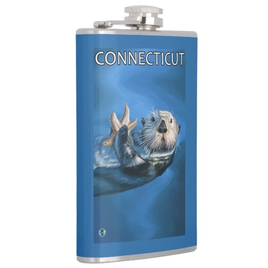 ConnecticutSea Otter-Szene Flachmann (Rechts)