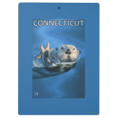 ConnecticutSea Otter-Szene Klemmbrett (Rückseite)