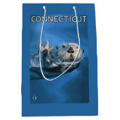 ConnecticutSea Otter-Szene Mittlere Geschenktüte (Vorderseite)
