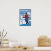 ConnecticutSkier Admiring View Poster (Küche)