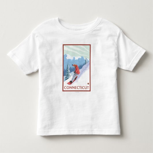 ConnecticutSnowboarder Szene Kleinkind T-shirt (Vorderseite)