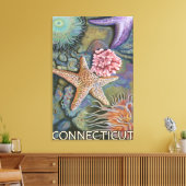ConnecticutTidepool Scene Leinwanddruck (Insitu (Wohnzimmer))