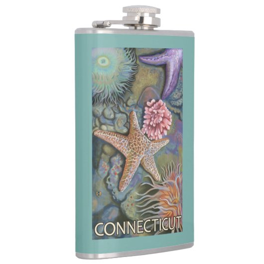 ConnecticutTidepool Szene Flachmann (Rechts)