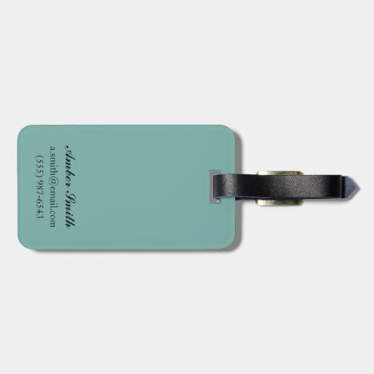 ConnecticutTidepool Szene Gepäckanhänger (Rückseite horizontal)