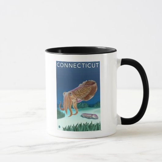 ConnecticutTintenfischszene Tasse (Rechts)