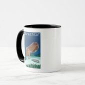 ConnecticutTintenfischszene Tasse (Vorderseite Links)