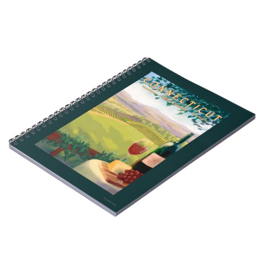 ConnecticutWeinlandschaft Notizblock (Linke Seite)