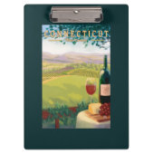 ConnecticutWine Land-Szene Klemmbrett (Vorderseite)