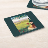 ConnecticutWine Land-Szene Rechteckiger Pappuntersetzer (angewinkelt)