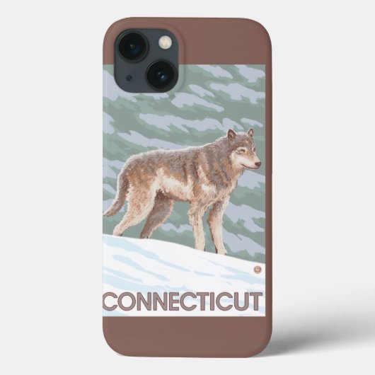 ConnecticutWolf-Szene Case-Mate iPhone Hülle (Rückseite)